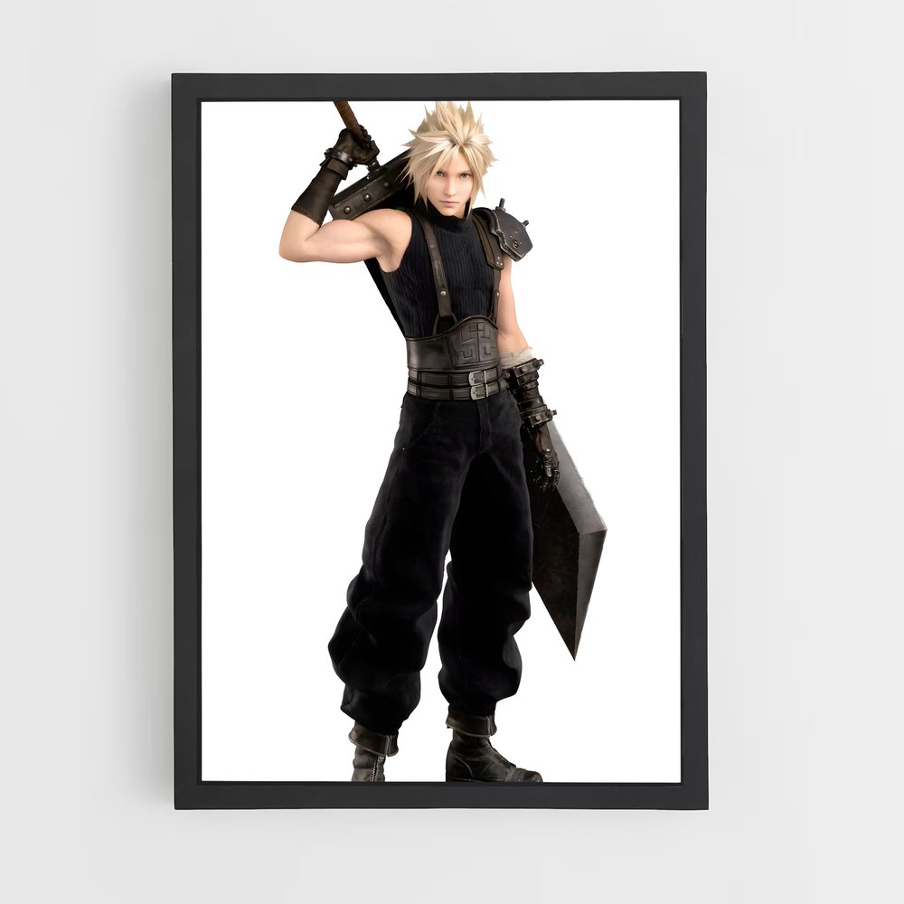 Poster Cloud strife RPG – affiche Final Fantasy (vue 2)